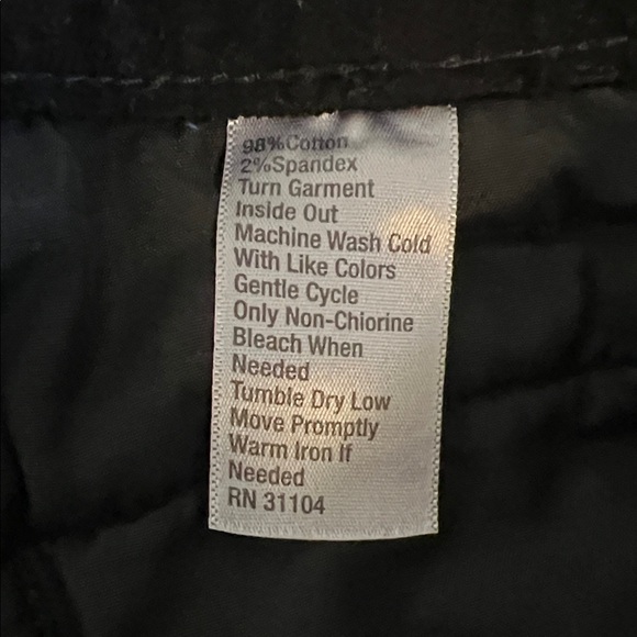 EUC True Craft Black Button-Front Corduroy Skirt Size 3 - Picture 4 of 4